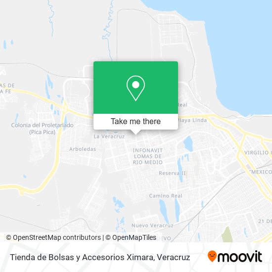 Tienda de Bolsas y Accesorios Ximara map