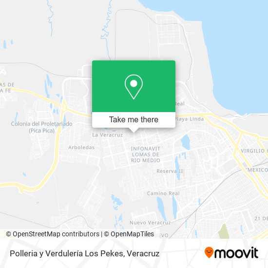 Mapa de Polleria y Verdulería Los Pekes