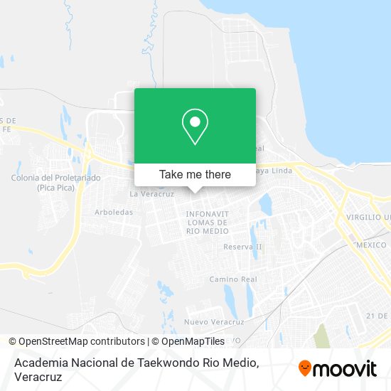 Academia Nacional de Taekwondo Rio Medio map