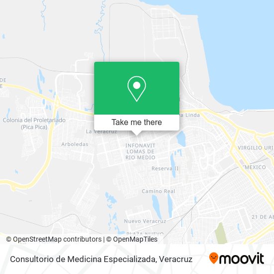 Consultorio de Medicina Especializada map