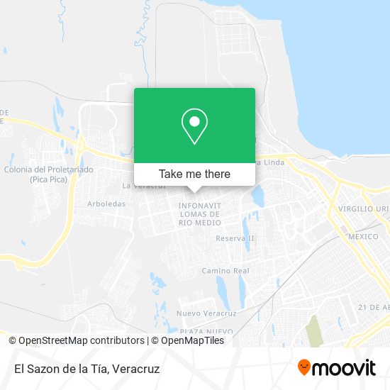 Mapa de El Sazon de la Tía