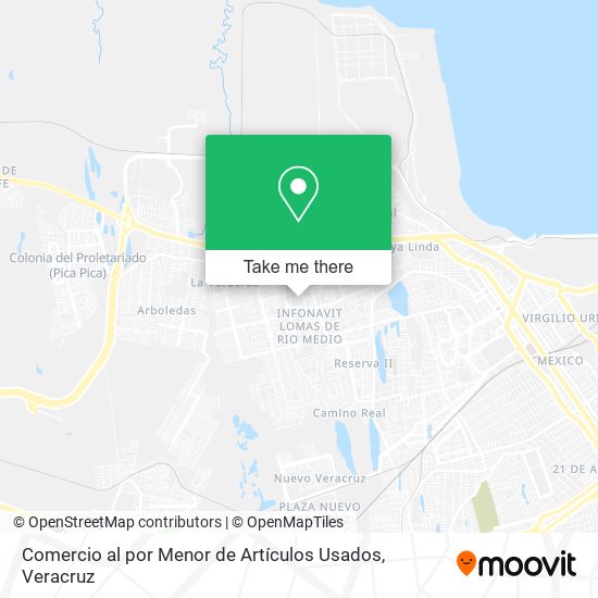 Comercio al por Menor de Artículos Usados map