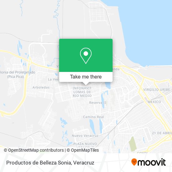 Productos de Belleza Sonia map