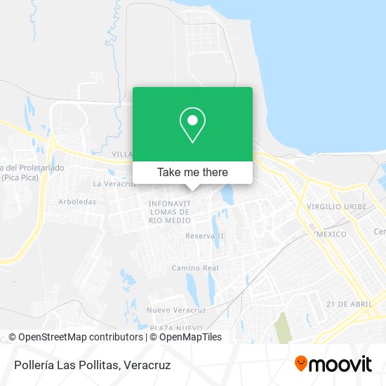 Pollería Las Pollitas map