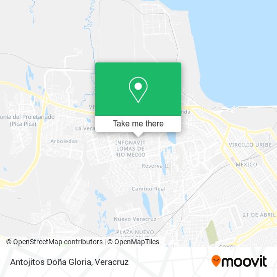 Antojitos Doña Gloria map
