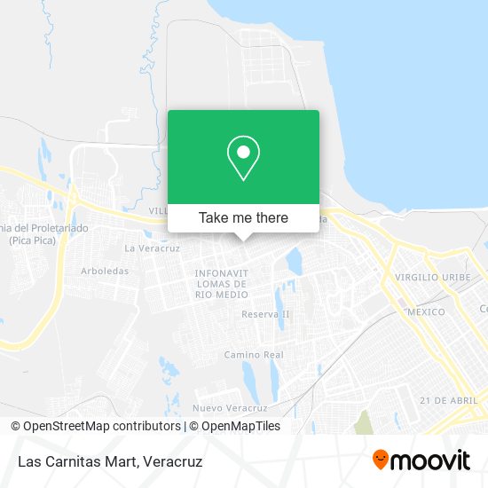 Las Carnitas Mart map