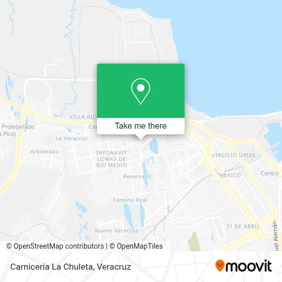 Carnicería La Chuleta map