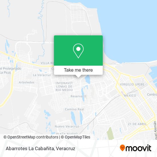 Mapa de Abarrotes La Cabañita