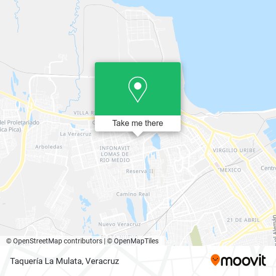Mapa de Taquería La Mulata