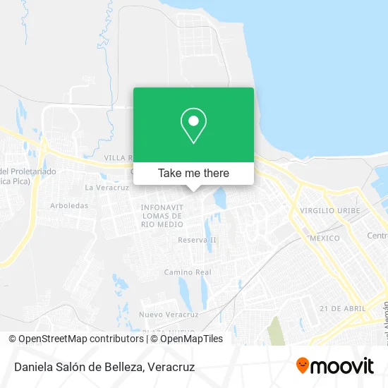 Mapa de Daniela Salón de Belleza