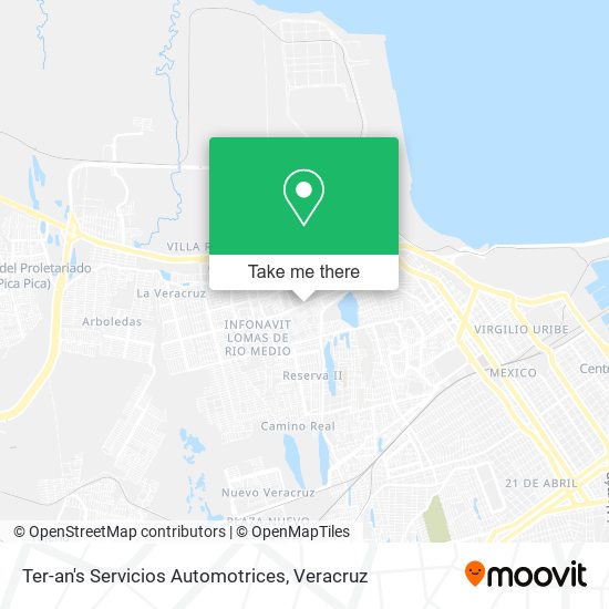 Mapa de Ter-an's Servicios Automotrices