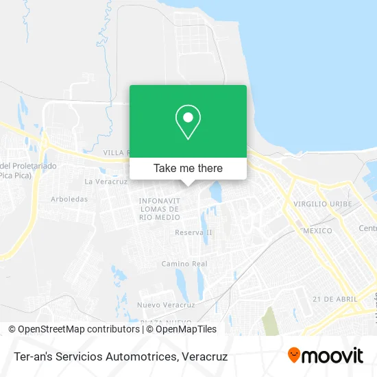 Mapa de Ter-an's Servicios Automotrices