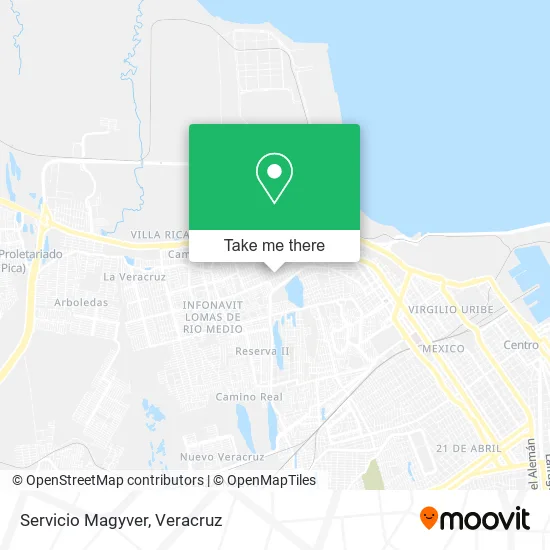 Servicio Magyver map