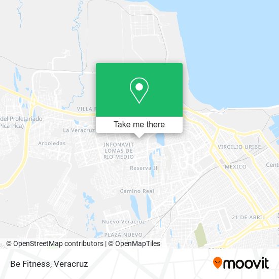 Mapa de Be Fitness