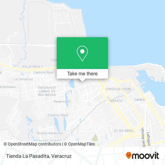 Mapa de Tienda La Pasadita