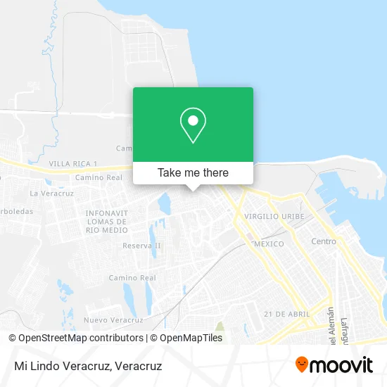 Mi Lindo Veracruz map