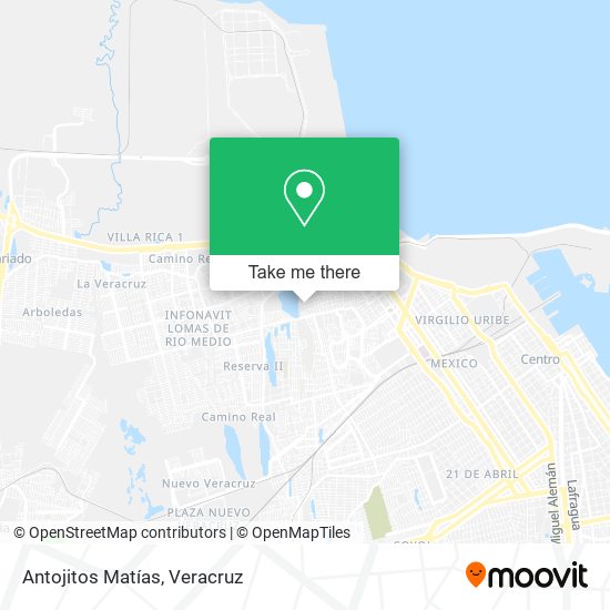Antojitos Matías map