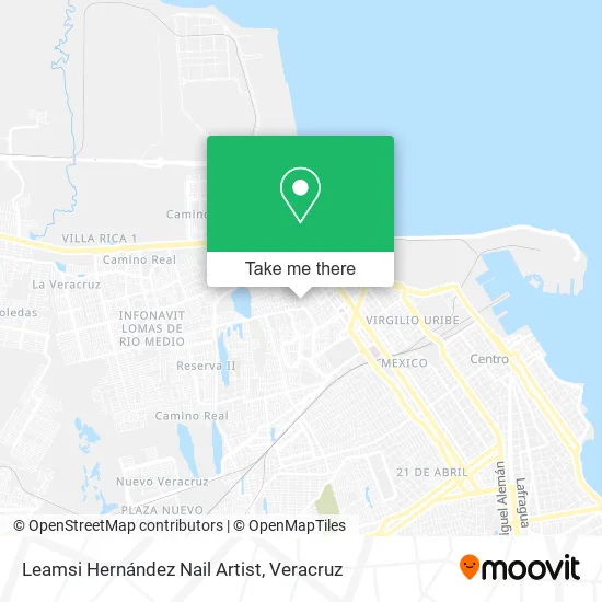 Leamsi Hernández Nail Artist map