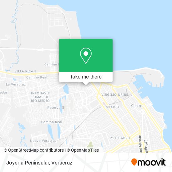 Joyería Peninsular map