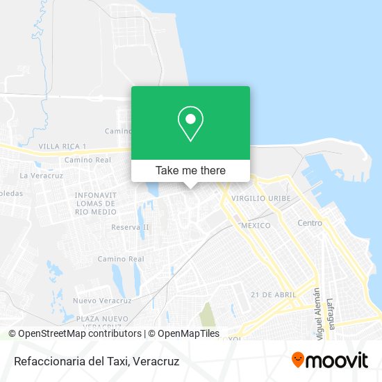 Refaccionaria del Taxi map