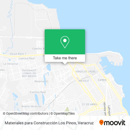 Materiales para Construcción Los Pinos map