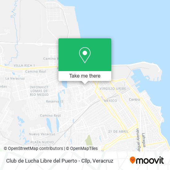 Mapa de Club de Lucha Libre del Puerto - Cllp