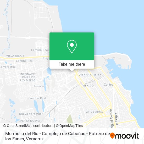 Murmullo del Río - Complejo de Cabañas - Potrero de los Funes map