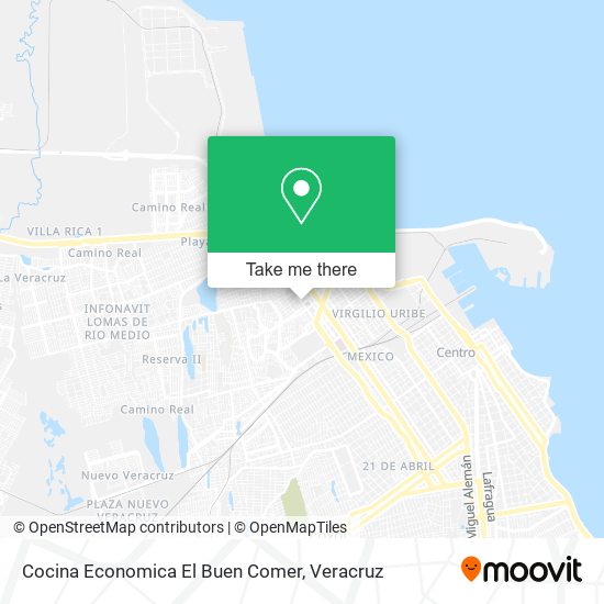 Cocina Economica El Buen Comer map