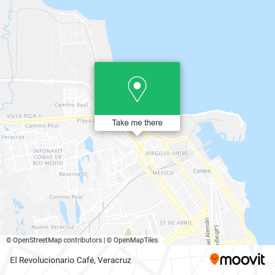 Mapa de El Revolucionario Café
