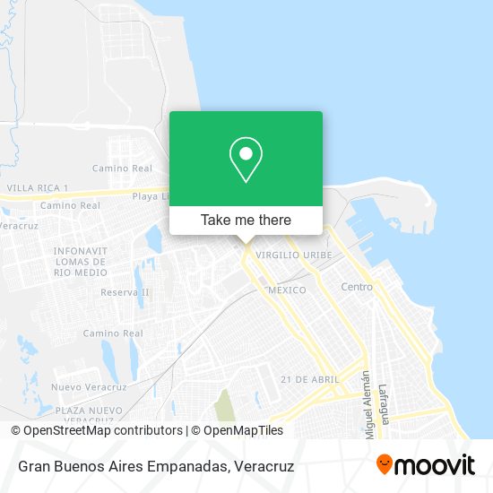 Gran Buenos Aires Empanadas map