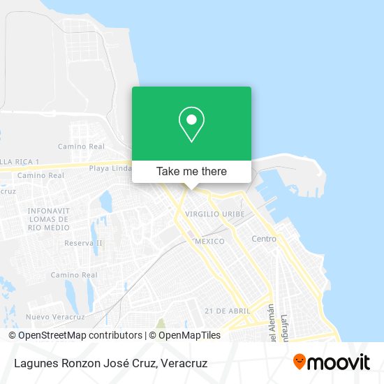Lagunes Ronzon José Cruz map
