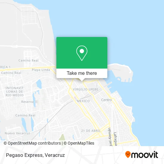 Pegaso Express map