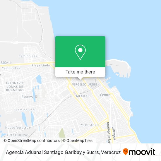 Mapa de Agencia Aduanal Santiago Garibay y Sucrs