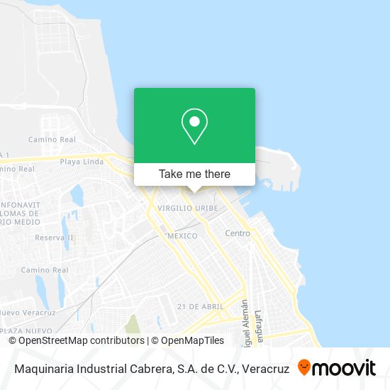 Mapa de Maquinaria Industrial Cabrera, S.A. de C.V.