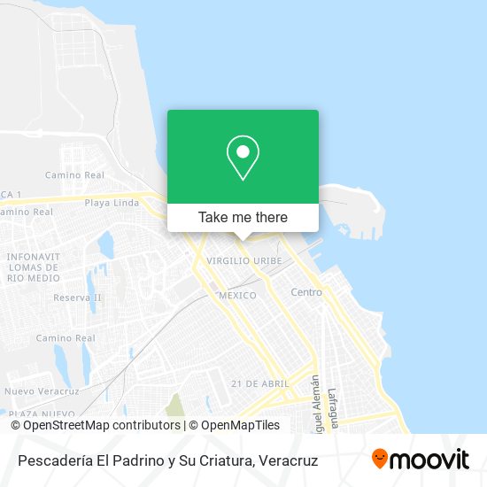 Pescadería El Padrino y Su Criatura map