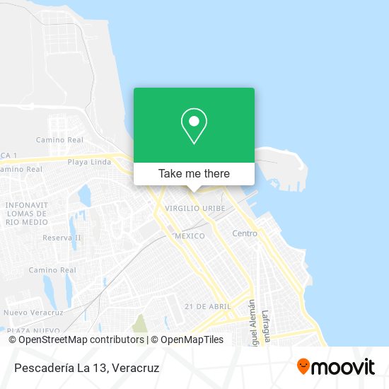 Mapa de Pescadería La 13