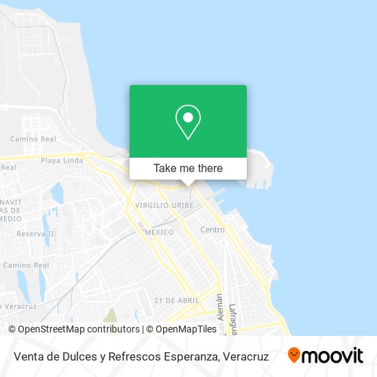 Mapa de Venta de Dulces y Refrescos Esperanza