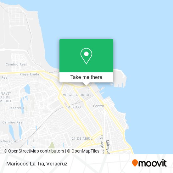 Mapa de Mariscos La Tía
