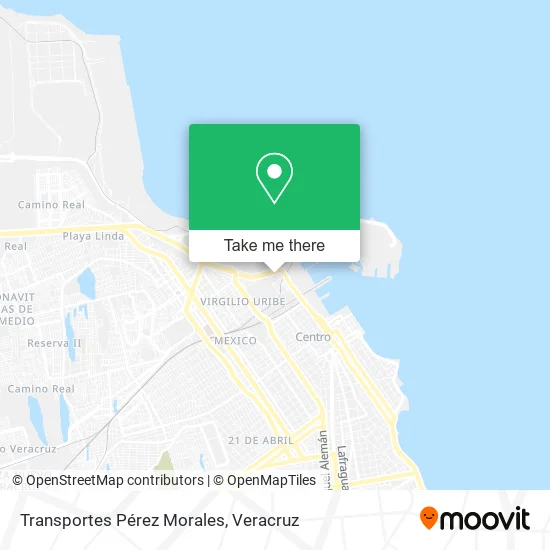 Transportes Pérez Morales map
