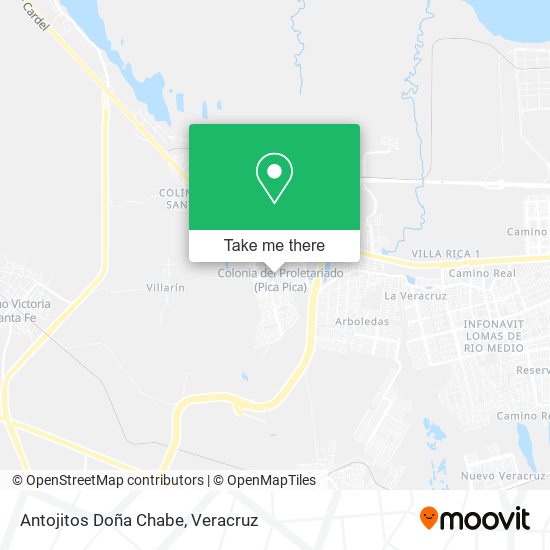 Antojitos Doña Chabe map
