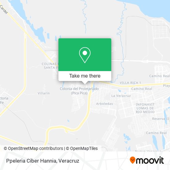 Mapa de Ppeleria Ciber Hannia