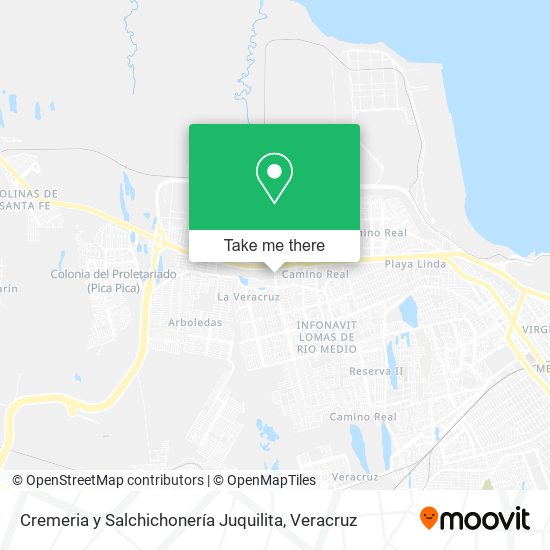 Mapa de Cremeria y Salchichonería Juquilita
