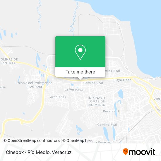 Cinebox - Río Medio map
