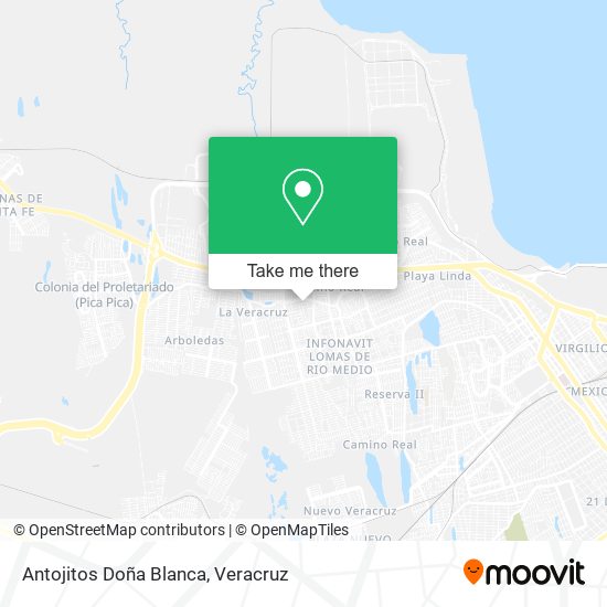 Mapa de Antojitos Doña Blanca