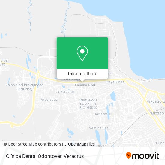 Clínica Dental Odontover map