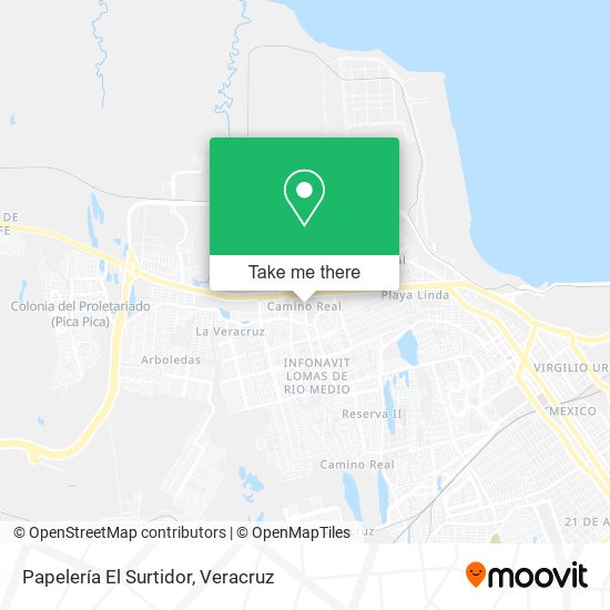 Papelería El Surtidor map