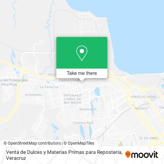 Venta de Dulces y Materias Primas para Repostería map