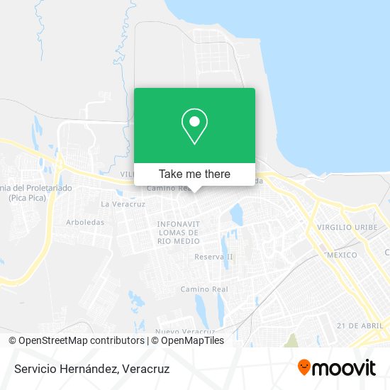 Servicio Hernández map
