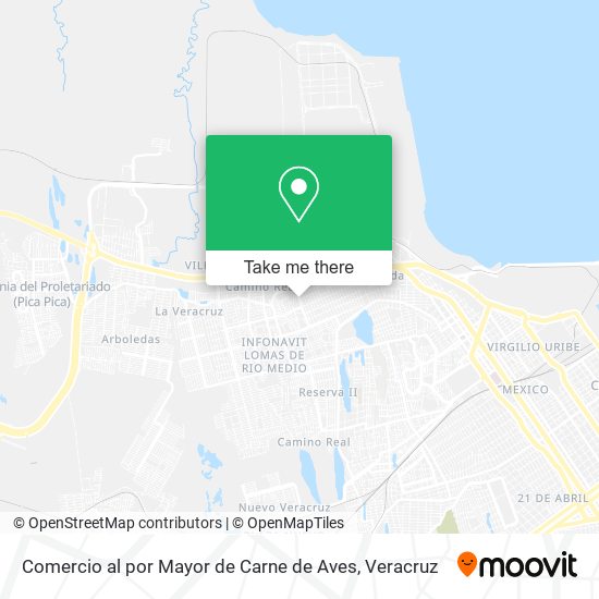 Comercio al por Mayor de Carne de Aves map