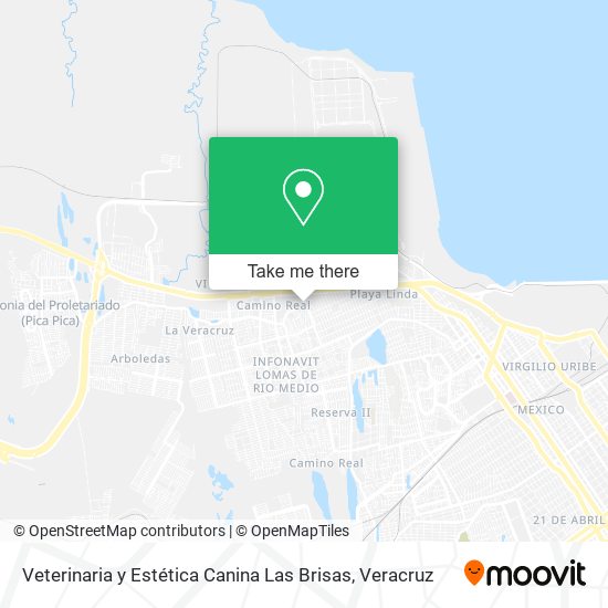 Veterinaria y Estética Canina Las Brisas map